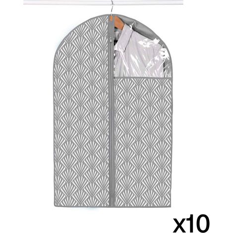 Set di 20 coperture per abiti H90 cm stampa ventagli