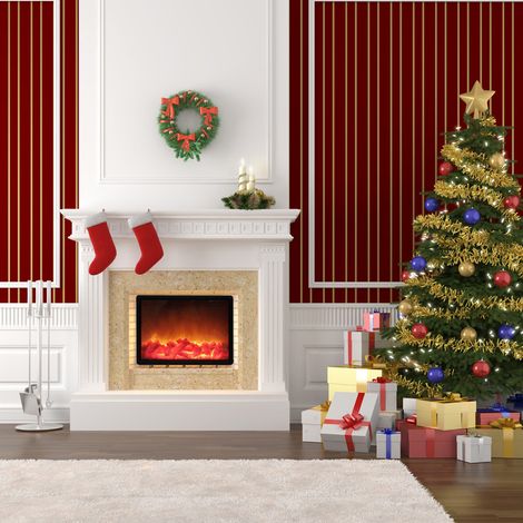 LED-Weihnachtsbeleuchtung, Kaminsimulation, Flammeneffekt-Leuchte für den Innen- und Außenbereich, z. B. für Tisch, Fenster oder Terrasse (1/5)