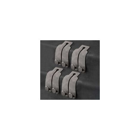 Ganchos para bolsos de coche, ganchos de almacenamiento para el respaldo del asiento del coche (gris - juego de 4 piezas) - Crezuo (1/4)
