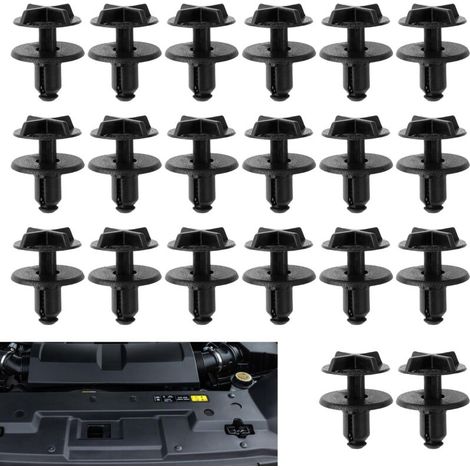 Confezione da 20 clip di fissaggio in plastica per il pannello di copertura della batteria per Land Rover Range Rover LR024316, fibbia per coperchio batteria, rivestimento pannello auto, chiodo passan
