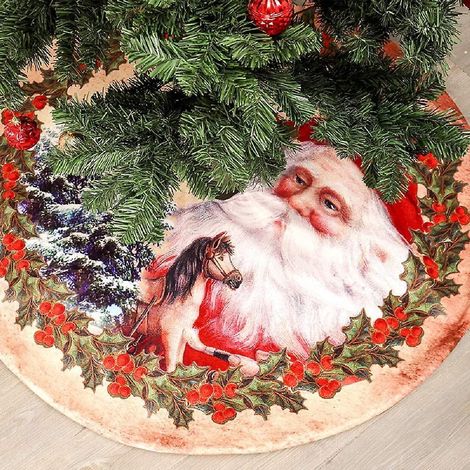 Weihnachtsbaumdecke 120 cm, dekorative Matte für den Weihnachtsbaum, ideal für die Weihnachtszeit.