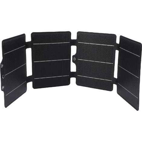 Panneau solaire portable 20 W 5 V USB et Type-C, étanche, pliable, en silicium monocristallin, idéal pour la randonnée et le camping. (1/5)