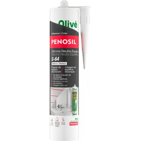 Neutrale Silikonkartusche Spiegel 300ml weiß G-64 Penosil
