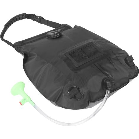20-Liter-Solar-Duschsack für Camping, tragbar, solarbeheizt, mit Duschkopf (1/5)