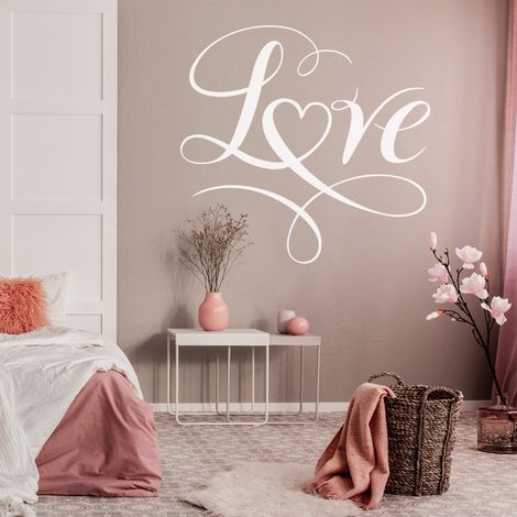 Sticker Mural - Love - 37x40 cm - Noir (1/3)