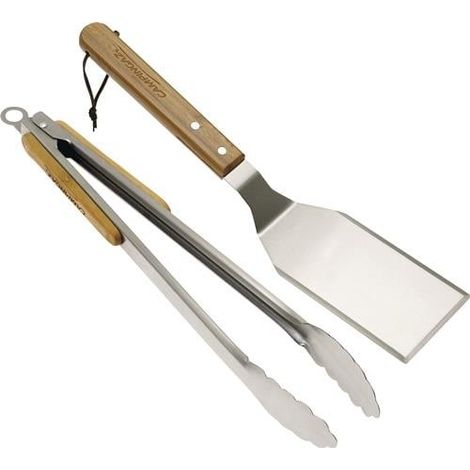 Grillbesteck Duo Spatel:36 cm,Zange:39cm 2-teilig:Spatel u.Zange Farbkarton m.FT (1/4)