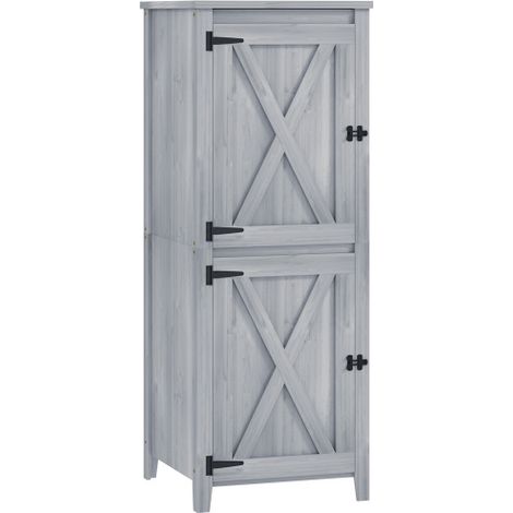 Abri à outils de jardin, Abri à outils de jardin à prova de vento e chuva, 60x60x160 cm, meuble extérieur, design moderne