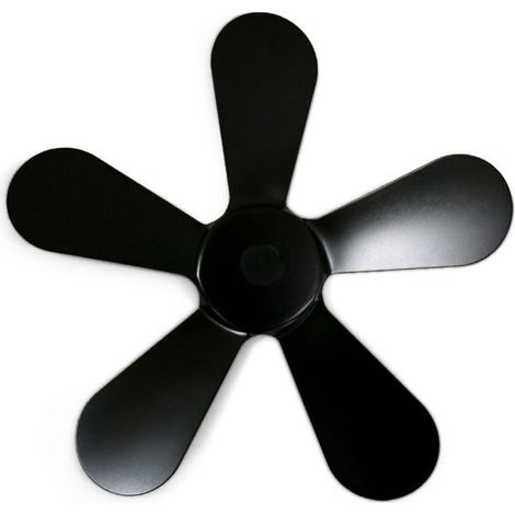 5-blade oven fan, made of aluminum alloy, for better hot air circulation, compatible with many models and easy to install on the chimney (black) (1/5)