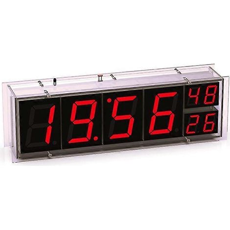 Horloge réseau Wi-Fi ESP8266 avec affichage numérique de l'heure par matrice de points LED rouge et verte (1/5)