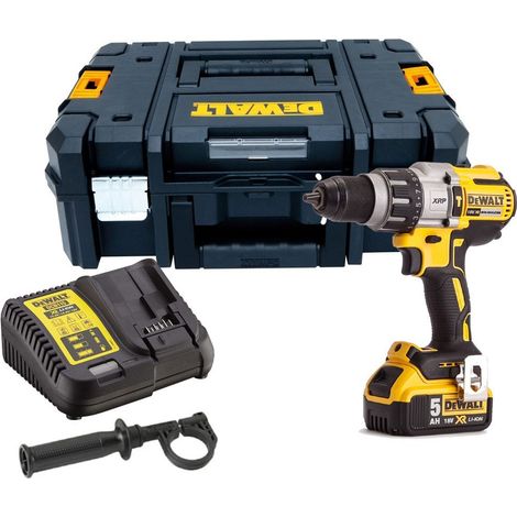 Dewalt DCD996P1 18v XR 3 Speed Brushless Combi Hammer - 1 x 5.0ah Battery (1/5)