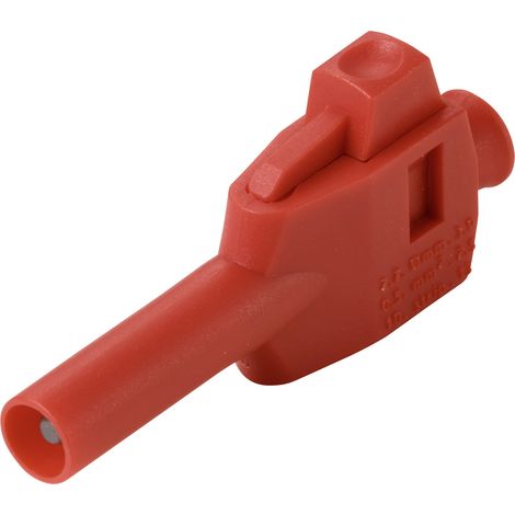VOLTCRAFT MP-4 Laborstecker mit Klemmanschluss Stecker, gerade Stift-Ø: 4 mm Rot 50 St. Box