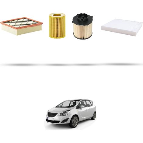Kit tagliando 4 filtri compatibile con Opel Meriva B 1.7 CDTI 74kw dal 2010 (1/5)