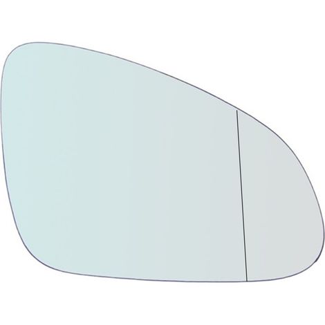 Vetro specchio retrovisore cromato asferico lato dx-passeggero per opel astra j