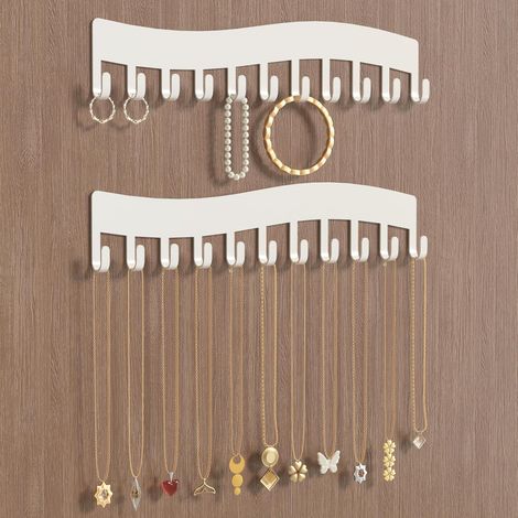 Organisateur mural pour collier (blanc) (1/4)