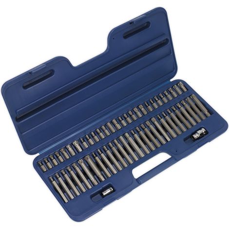 Sealey Security TRX-Star/Hex/Ribe/Spline Bit Set 56pc 3/8"" & 1/2""Sq Drive AK21956 (1/3)