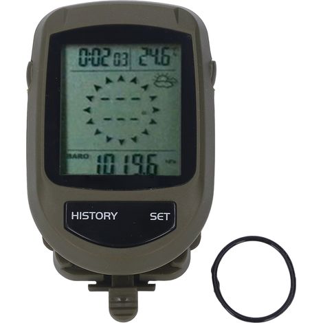 Altimètre Numérique LCD 8 en 1 avec Affichage Digital, Horloge, Thermomètre et Moniteur Météo (1/5)