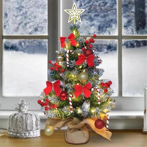 Miniatur-Weihnachtsbaum, dekorativer Tischschmuck (1/5)