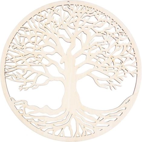 Sculpture murale en bois « La vie des arbres » pour la maison (28 cm) (1/5)
