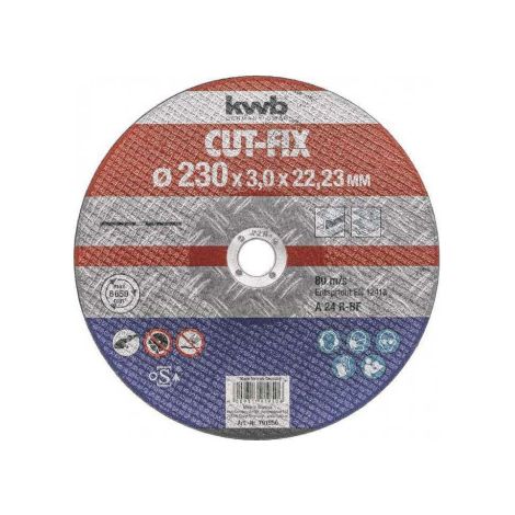 Disco de corte kwb cut-fix 230 mm 3 mm metal (1/2)