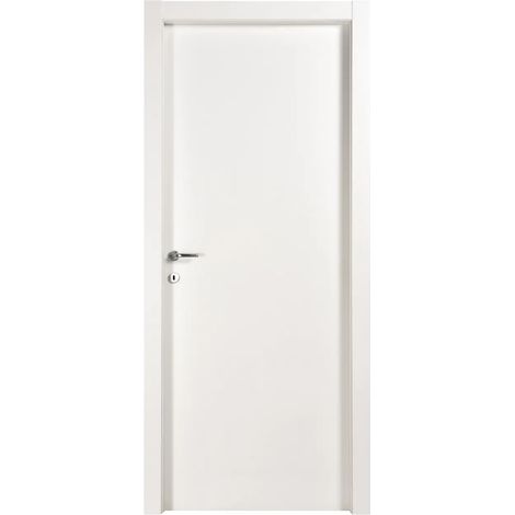 Innentür Modell A in weißem Eschenholz 90x210