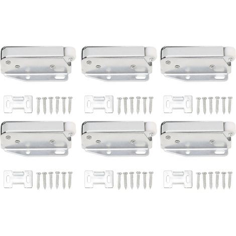 Mini loquet à ressort pour porte, 6 pièces, léger à ouvrir pour armoire (1/5)