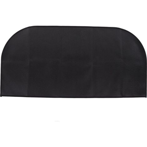 Jeffergarden Tapis de foyer isolé, ignifugé, résistant à la chaleur et pliable, à placer sous le gril pour cheminée, camping et extérieur, noir, 50 x 100 cm / 19,7 x 39,4 pouces (1/5)