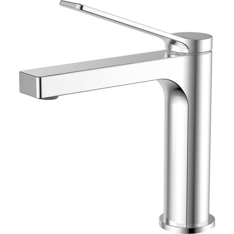 Grifo de Lavabo Modelo TARSIO Fabricado en Latón cromado Monomando Acabado en Cromo (1/2)