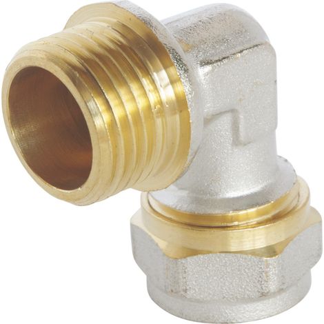 Coude à visser pour tube Multicouche Ø16 - Mâle 15/21