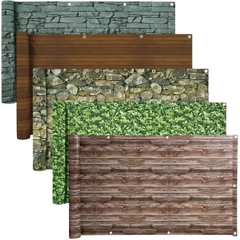 Estexo – Brise vue balcon en PVC 6m – Opaque – Résistant aux intempéries – Hauteur 90cm – Fixation avec œillets – Couleur gris, blanc, anthracite (1/5)