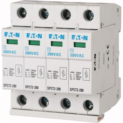 Parafoudres débrochables 4p 335VAC 4x20kA 000167601 EATON SPCT2-335/4