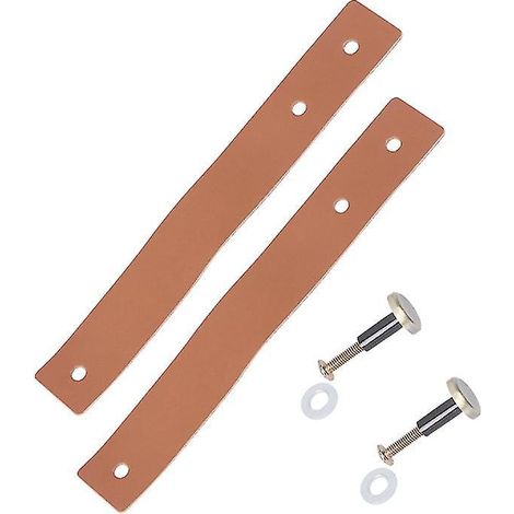 2 Stück Türknöpfe aus Leder