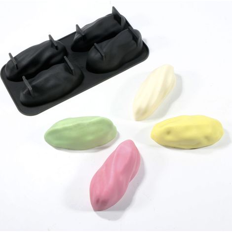Irovami Moule mousse 4 cavités – pistache, silicone alimentaire, desserts (1/5)