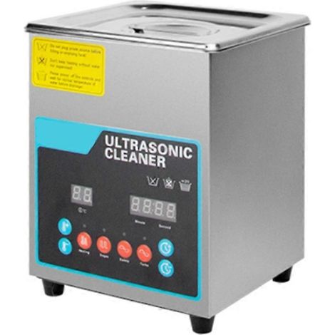 2L Knob ultrasonique nettoyeur 304 acier inoxydable ultrasonique nettoyage machine avec chauffage et Timer pour Watch (1/5)