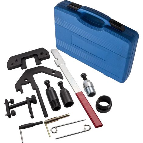 Kit d'outils de calage de moteur diesel, ensemble de 13 pièces, compatibilité pour divers codes de moteur, cylindrée : 1,0-3,0 L, longueur de l'article : 41 cm, testé CE (1/5)