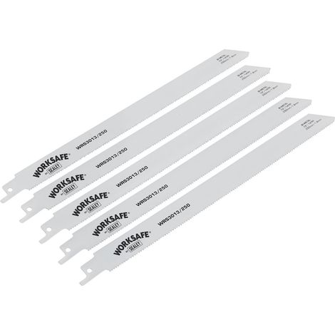 Sealey Worksafe&reg Reciprocating Saw Blade 250mm 14tpi - Pack of 5 WRS3013/250 (1/3)