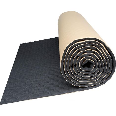 Tapis Isolation Auto Voiture Insonorisant Barrière Acoustique Coton Mélanges Noir 100x50cm (1/5)