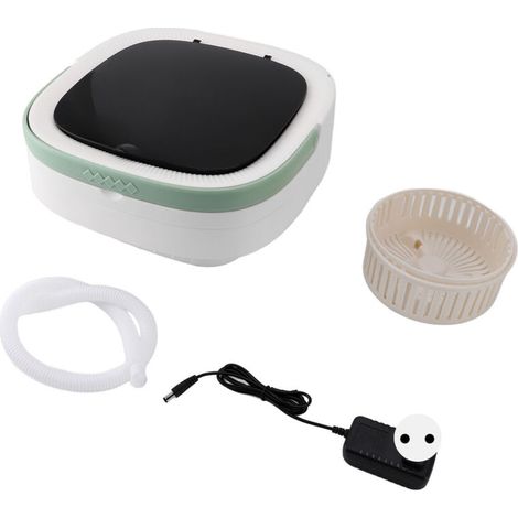 Tragbare 12-Liter-Waschmaschine, Mini-Falt-Multifunktionswaschmaschine mit Schleuderfunktion für Unterwäsche, Socken und Babykleidung, 100–240 V EU-Stecker