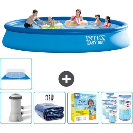 Intex Piscine Easy Set Ronde - 457x84 cm - 6-pièces SCB22 (1/5)