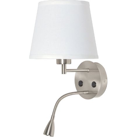 Aplique De Pared "PAIR" E27 Con Foco LED De Lectura 3W -