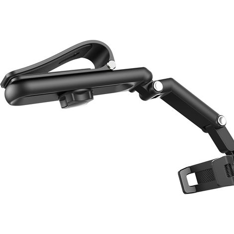 Support téléphone voiture angles réglables stable robuste haute résistance pare-soleil gris première génération (1/5)