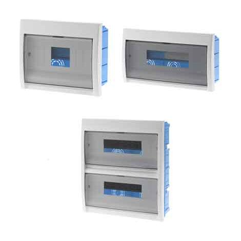 CENTRALINO DA INCASSO C/PORTELLO 12 Mod. 316x175x80 mm - Bianco
