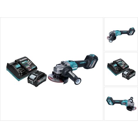 Makita GA 023 GM1 Akku Winkelschleifer 40 V max. 125 mm Brushless XGT + 1x Akku 4,0 Ah + Ladegerät (1/5)