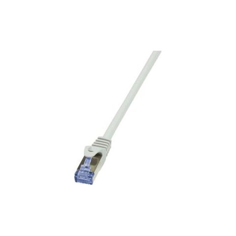 Cavo patch PrimeLine, cavo LAN, cavo di rete, cavo patch, Cat.7, S/FTP, grigio, 1,5 m