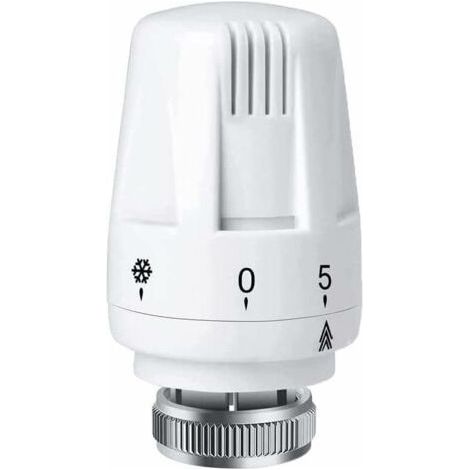 Radiator valve, heating system, pneumatic temperature control valves, standard replacement head for thermostatic radiator valve (1/5)