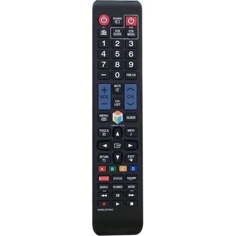 Télécommande Universelle pour Smart TV - Compatible avec Modèles Samsung AA59-00784C AA59-00784A AA59-00784B BN59-01178W - 23 x 4,6 x 2,2 cm - Noir - 1 Pièce (1/5)