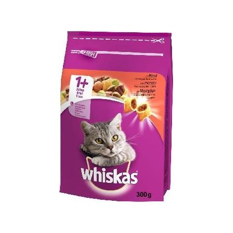 WHISKAS CROCCANTINI GATTO ADULTO AL MANZO 300 GR OKX (1/2)