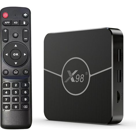 X98 Plus Android 11.0 Smart TV Box, Amlogic S905W2 UHD 4K Media Player, 2,4G/5G Dualband-WLAN, Bluetooth, AV1
