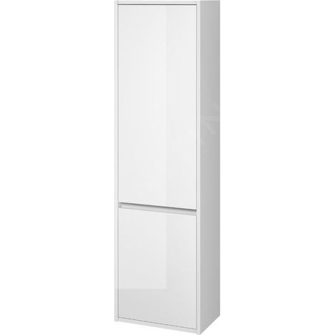 Cersanit Crea - Armoire haute, 140x40x25 cm, 2 portes, charnières G/D, blanc S924-022 (1/4)