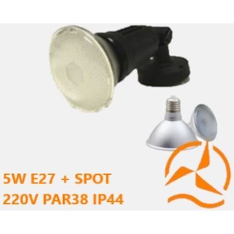 Spot Extérieur - HD4K - Étanche - 70 LEDs - Culot E27 - 5 Watts - 12000 mcd (1/2)