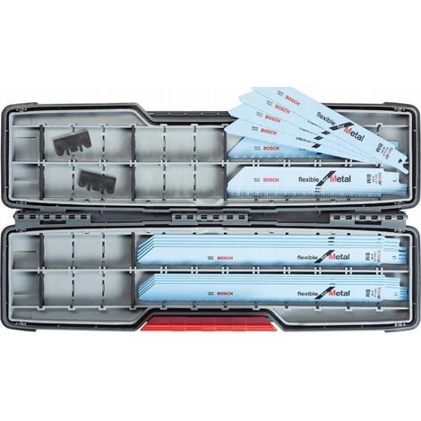 Bosch Professional Set blades de lame per sega a sciabola 20 pz Flessibile (per metallo, accessori per sega a sciabola)